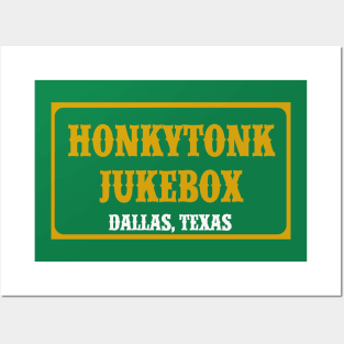 Honkytonk Jukebox Rectangle logo Posters and Art